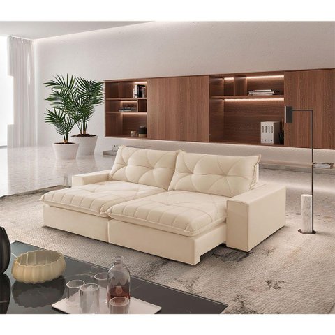 Sofá Hall Linho Dois Módulos de 120m B25cm Meu Sofá Online A294 Linho Creme