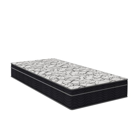 Colchão Solteirão Espuma Misto D45 108CMX28CMX198CM Airtech 1.5.0 Ortopillow Ortobom Grafite Branco Cinza