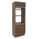 Ver imagem 1 de Torre Quente Madesa Glamy 70 cm 3 Portas Rustic Cor:Rustic