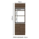 Ver imagem 2 de Torre Quente Madesa Glamy 70 cm 3 Portas Rustic Cor:Rustic