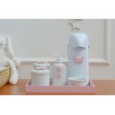 Ver imagem 1 de Kit Higiene Bebê Porcelana Térmica Bandeja Banho Borboleta - Rosa