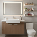 Ver imagem 4 de Kit 3 Prateleiras Brancas para Banheiro Mdf - Dulce