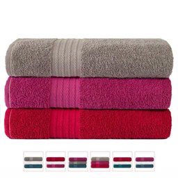 Kit com 3 Toalhas de Rosto Luxo Gigante Nobre 48x80cm - Kit 4 - 1