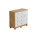 Ver imagem 1 de Cômoda Infantil Peroba Júnior em 100% Mdf Branco com Amêndoa