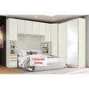 Ver imagem 7 de Quarto Henn Seletto 5 Peças (1 Armário Ponte + 1 Guarda Roupa + 1 Closet + 2 Complementos) Qm01