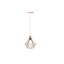 Ver imagem 1 de Lustre Luminária Pendente Aramado Diamante Rose Gold Fio Cristal