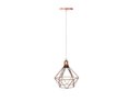 Ver imagem 1 de Lustre Luminária Pendente Aramado Diamante Rose Gold Fio Cristal