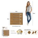 Ver imagem 6 de Cômoda com 4 Gavetas 90cm Integrato Branco/Freijó