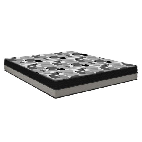 Colchão Queen Ortobom ISO Dupla Face 158x198x20cm Cinza/Preto