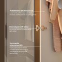 Ver imagem 6 de Guarda Roupa Planejado 100% MDF 1 Porta Reflecta Orion CabeCasa MadeiraOriginals Bege