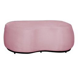Puff Decorativo Orgânico Beatriz Suede - Estopar Suede Rosa - 1