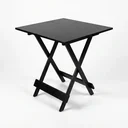 Ver imagem 2 de Mesa Dobrável 70x70cm em MDF Ultra Plus Preto