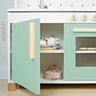 Cozinha Infantil com Pia Fogão e Microondas - Verde Claro - 6