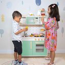 Ver imagem 2 de Cozinha Infantil com Pia Fogão e Microondas - Verde Claro