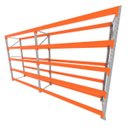 Ver imagem 1 de Mini Porta Pallet 200 Kg por Nivel Inicial + Continuação com 5 Niveis Laranja com sem Mdf