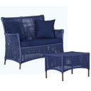 Ver imagem 1 de 1 Sofá Área e Mesa Igapó Alumínio Pintura Marrom Corda Náutica Estofado Impermeável Almofada 10 Tram