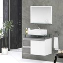 Ver imagem 1 de Conjunto para Banheiro Gabinete com Cuba e Espelheira 60cm Diamante