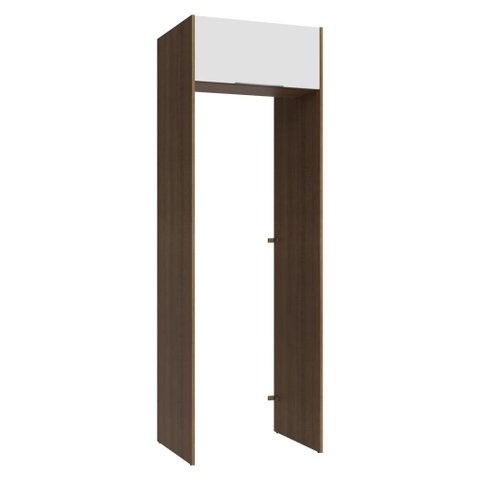 Porta-geladeira 73 Cm 1 Porta Basculante Rustic/branco Stella Madesa