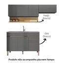 Ver imagem 5 de Cozinha Modulada 3 Pecas Balcao Pia Line Ktp Gris Cp Freijo