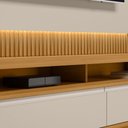 Ver imagem 6 de Rack para Sala com Painel para Tv 70 Pol Led 180cm Spencer L05 Tauari Off White Fosco - Lyam Decor