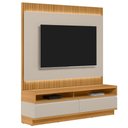 Ver imagem 1 de Rack para Sala com Painel para Tv 70 Pol Led 180cm Spencer L05 Tauari Off White Fosco - Lyam Decor