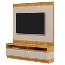 Ver imagem 5 de Rack para Sala com Painel para Tv 70 Pol Led 180cm Spencer L05 Tauari Off White Fosco - Lyam Decor