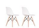 Ver imagem 1 de Cadeira Eames Charles Eiffel Duas Brancas Ajl Store Conjunto Cadeira Sala de Jantar