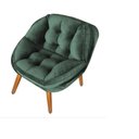 Ver imagem 2 de Poltrona Decorativa Califórnia em Tecido Suede Pés Madeira