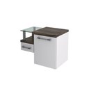 Ver imagem 1 de Gabinete Armario para Banheiro Legno 630 (somente Balcao) Branco Chess C-carvalho Dark