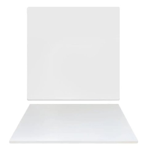 Tampo de Mesa e Prateleira em Mdf Dimensão 25x25 Espessura de 15mm Cor Branco