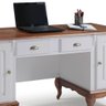 Escrivaninha Hannover 2 Portas e 2 Gavetas Divisor de Ambiente 60813 Linz Moveis - Off White/imbuia - 5