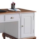 Ver imagem 6 de Escrivaninha Hannover 2 Portas e 2 Gavetas Divisor de Ambiente 60813 Linz Moveis - Off White/imbuia