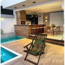 Ver imagem 1 de Cadeira Espreguiçadeira em Madeira Imbuia Dobrável 