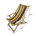 Ver imagem 4 de Cadeira Espreguiçadeira em Madeira Natural Dobrável