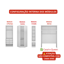 Ver imagem 7 de Guarda Roupa Modulado Casal Safira 008 em MDF com 8 Portas e 4 Gavetas Una Mobília