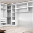 Ver imagem 3 de Guarda Roupa Modulado Casal Safira 008 em MDF com 8 Portas e 4 Gavetas Una Mobília