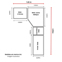 Ver imagem 5 de Guarda Roupa Modulado Casal Safira 008 em Mdf com 8 Portas e 4 Gavetas