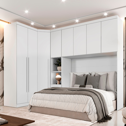 Guarda Roupa Modulado Casal Safira 008 em Mdf com 8 Portas e 4 Gavetas - 1 Guarda Roupa Modulado Casal Safira 008 em Mdf com 8 Portas e 4 Gavetas - 1