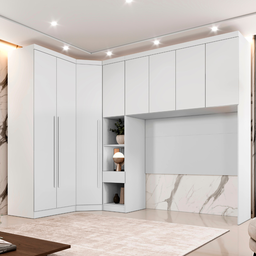 Guarda Roupa Modulado Casal Safira 008 em Mdf com 8 Portas e 4 Gavetas - 2 Guarda Roupa Modulado Casal Safira 008 em Mdf com 8 Portas e 4 Gavetas - 2