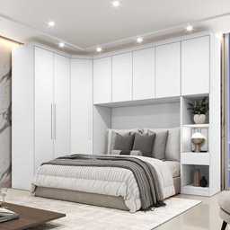 Guarda Roupa Modulado Casal Safira 008 em Mdf com 8 Portas e 4 Gavetas - 1