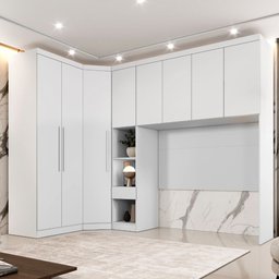Guarda Roupa Modulado Casal Safira 008 em Mdf com 8 Portas e 4 Gavetas - 2