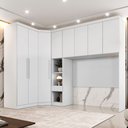 Ver imagem 2 de Guarda Roupa Modulado Casal Safira 008 em Mdf com 8 Portas e 4 Gavetas