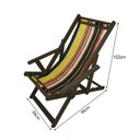 Ver imagem 2 de Cadeira Espreguiçadeira Preguiçosa em Madeira Imbuia Dobrável