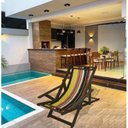 Ver imagem 1 de Cadeira Espreguiçadeira Preguiçosa em Madeira Imbuia Dobrável