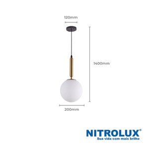 PENDENTE ORBE-005 1XE14 5200