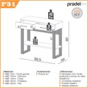 Ver imagem 3 de Aparador com 2 Gavetas Industrial Dalla Costa 100% Mdf