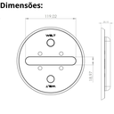 Ver imagem 4 de Ecolight Luminária Econômica - Base Preta Laranja - 110v