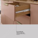 Ver imagem 6 de Armário de Cozinha Compacta 10 Portas 2 Gavetas Amora - Amêndola Touch/nude Prime Tx
