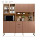 Ver imagem 2 de Armário de Cozinha Compacta 10 Portas 2 Gavetas Amora - Amêndola Touch/nude Prime Tx