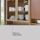 Ver imagem 7 de Armário de Cozinha Compacta 10 Portas 2 Gavetas Amora - Amêndola Touch/nude Prime Tx
